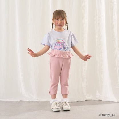 Japanese children's clothing Ly# mine tank top and shorts set 100-150cm girls summer TOPS PANTS 
