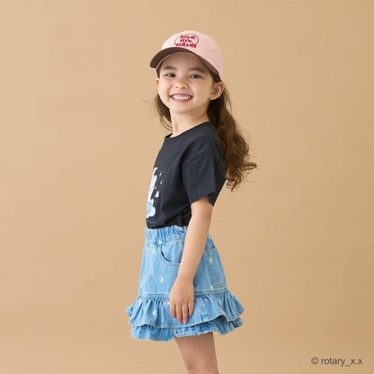 Japanese children's clothing Ly# mine tank top and shorts set 100-150cm girls summer TOPS PANTS 