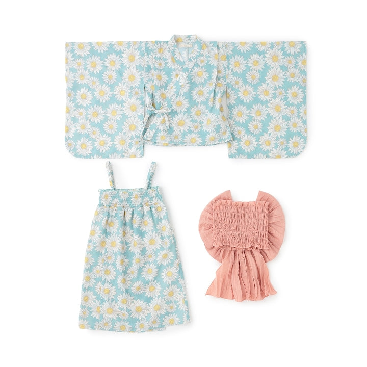 Japanese children's clothing Ly# mine tank top and shorts set 100-150cm girls summer TOPS PANTS 