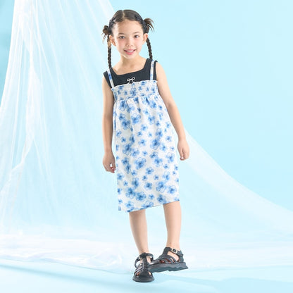Japanese children's clothing Ly# mine tank top and shorts set 100-150cm girls summer TOPS PANTS 
