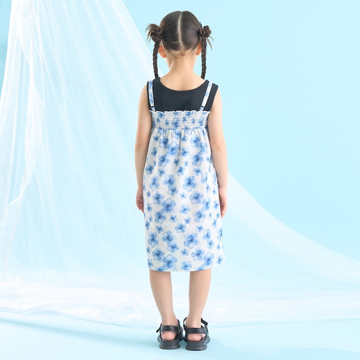 Japanese children's clothing Ly# mine tank top and shorts set 100-150cm girls summer TOPS PANTS 