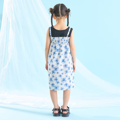 Japanese children's clothing Ly# mine tank top and shorts set 100-150cm girls summer TOPS PANTS 