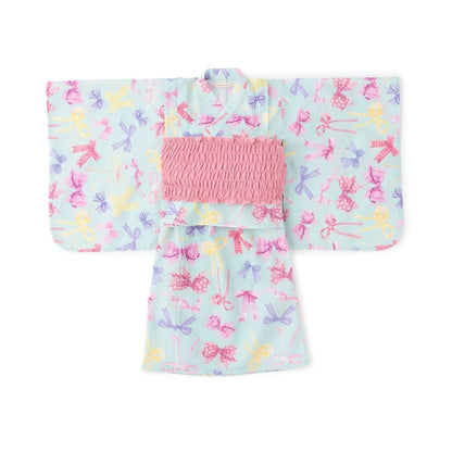 日本童裝 Ly# mine 4Way 接觸冷感 日本浴衣3件套裝 日本和服 100-140cm 女童款 夏季 OUTERWEAR DRESSES 日本夏祭慶典特輯