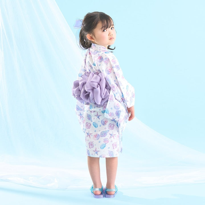 日本童裝 Ly# mine 4Way 接觸冷感 日本浴衣3件套裝 日本和服 100-140cm 女童款 夏季 OUTERWEAR DRESSES 日本夏祭慶典特輯