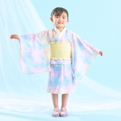 日本童裝 Ly# mine 4Way 接觸冷感 日本浴衣3件套裝 日本和服 100-140cm 女童款 夏季 OUTERWEAR DRESSES 日本夏祭慶典特輯