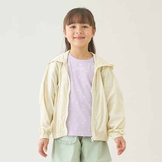 日本童裝 Ly# mine 防UV 接觸冷感 連帽外套 100-150cm 女童款 夏季 OUTERWEAR