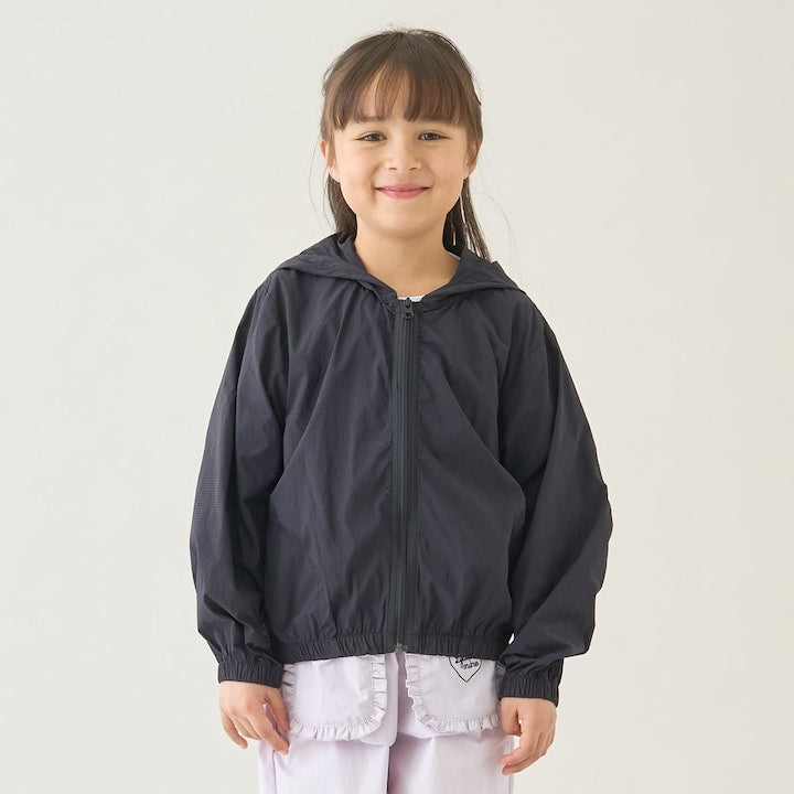 日本童裝 Ly# mine 防UV 接觸冷感 連帽外套 100-150cm 女童款 夏季 OUTERWEAR