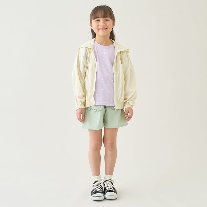 日本童裝 Ly# mine 防UV 接觸冷感 連帽外套 100-150cm 女童款 夏季 OUTERWEAR
