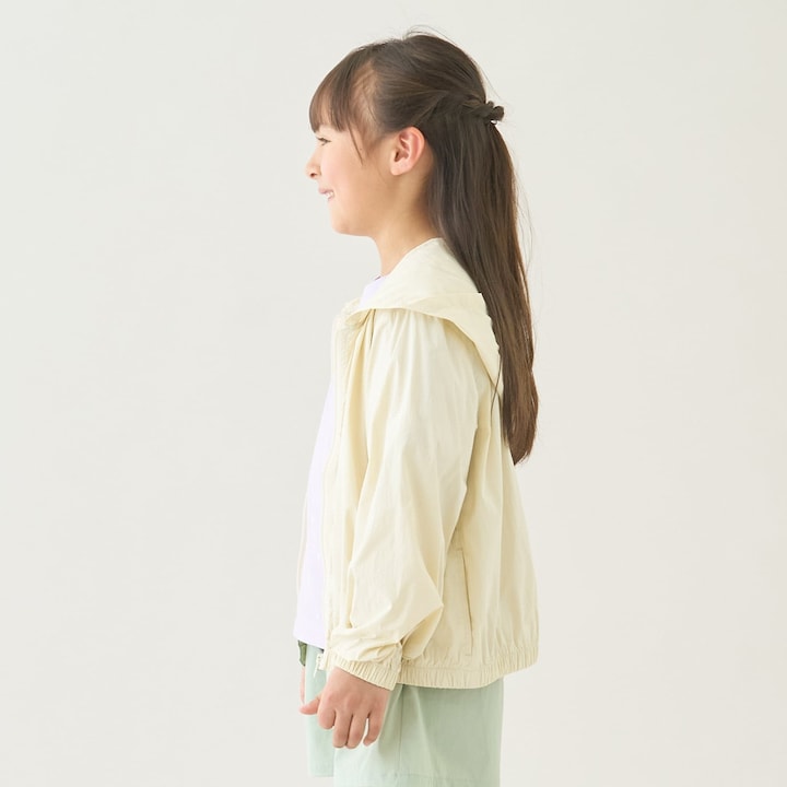 日本童裝 Ly# mine 防UV 接觸冷感 連帽外套 100-150cm 女童款 夏季 OUTERWEAR