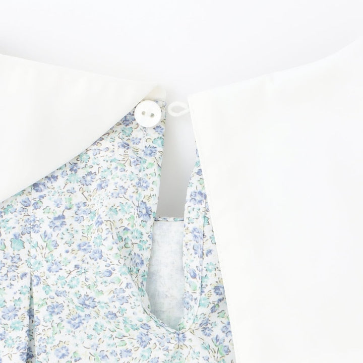 日本童裝 Ly# mine 蝴蝶結襯衫及荷葉邊短褲套裝 100-150cm 女童款 夏季 TOPS PANTS