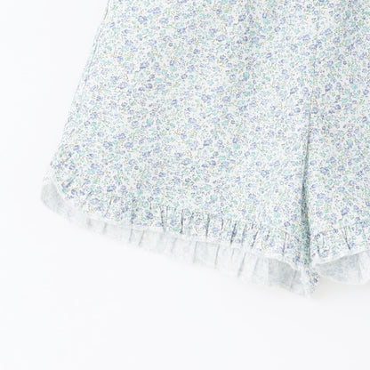 日本童裝 Ly# mine 蝴蝶結襯衫及荷葉邊短褲套裝 100-150cm 女童款 夏季 TOPS PANTS