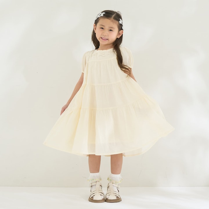日本童裝 Ly# mine 層疊連身裙 100-150cm 女童款 夏季 DRESSES