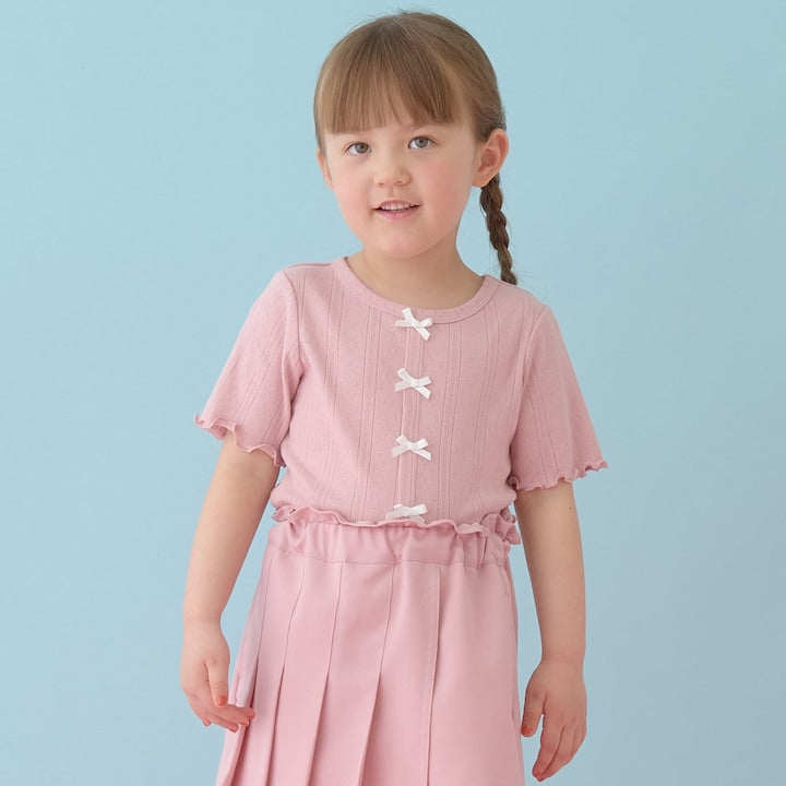 日本童裝 Ly# mine 蝴蝶結上衣 100-150cm 女童款 夏季 TOPS