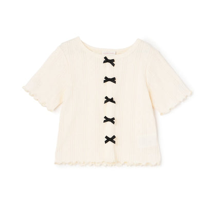 日本童裝 Ly# mine 蝴蝶結上衣 100-150cm 女童款 夏季 TOPS