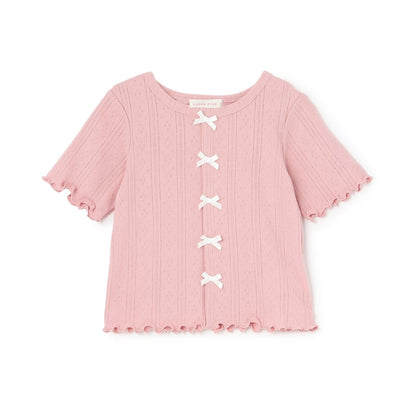日本童裝 Ly# mine 蝴蝶結上衣 100-150cm 女童款 夏季 TOPS