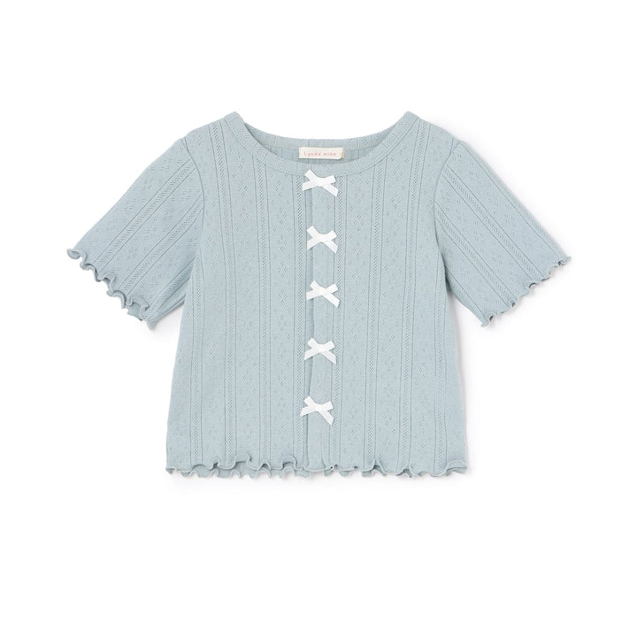 日本童裝 Ly# mine 蝴蝶結上衣 100-150cm 女童款 夏季 TOPS