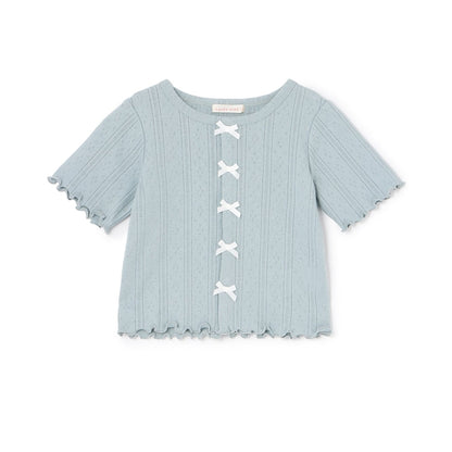 日本童裝 Ly# mine 蝴蝶結上衣 100-150cm 女童款 夏季 TOPS