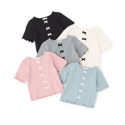 日本童裝 Ly# mine 蝴蝶結上衣 100-150cm 女童款 夏季 TOPS