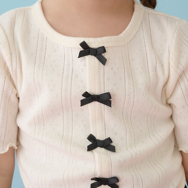 日本童裝 Ly# mine 蝴蝶結上衣 100-150cm 女童款 夏季 TOPS