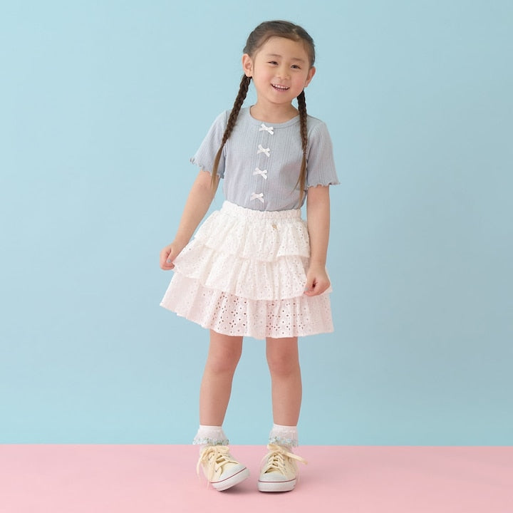 日本童裝 Ly# mine 蝴蝶結上衣 100-150cm 女童款 夏季 TOPS