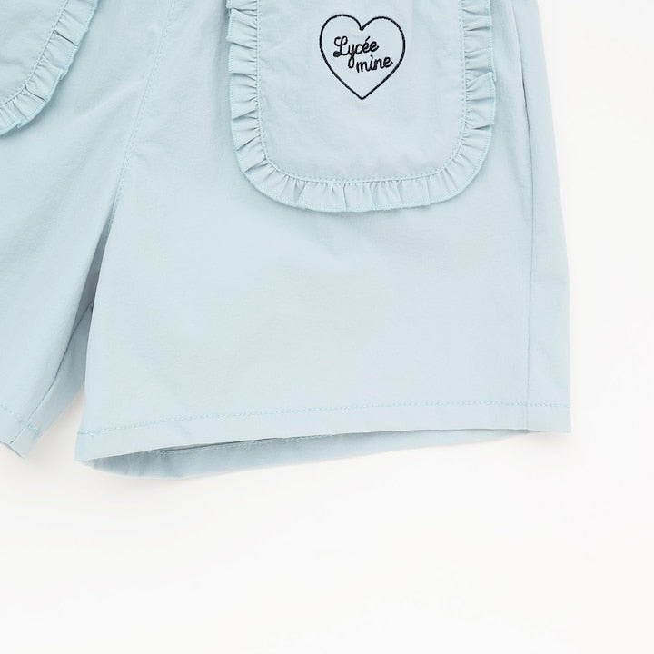 Japanese children's clothing Ly# mine tank top and shorts set 100-150cm girls summer TOPS PANTS 