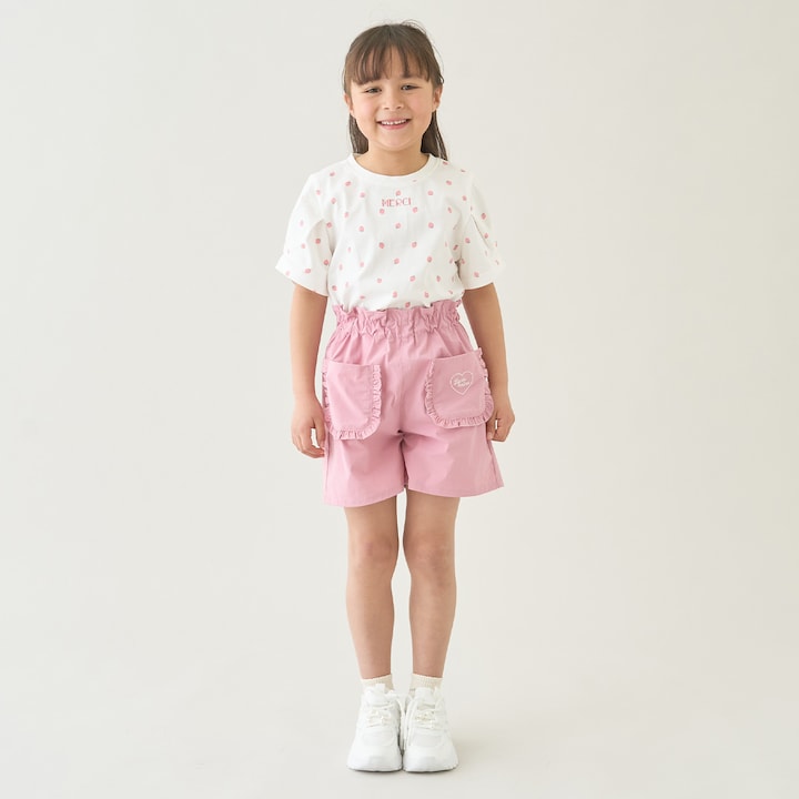 Japanese children's clothing Ly# mine tank top and shorts set 100-150cm girls summer TOPS PANTS 