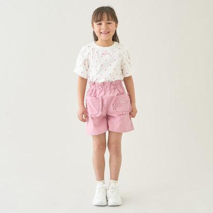 Japanese children's clothing Ly# mine tank top and shorts set 100-150cm girls summer TOPS PANTS 