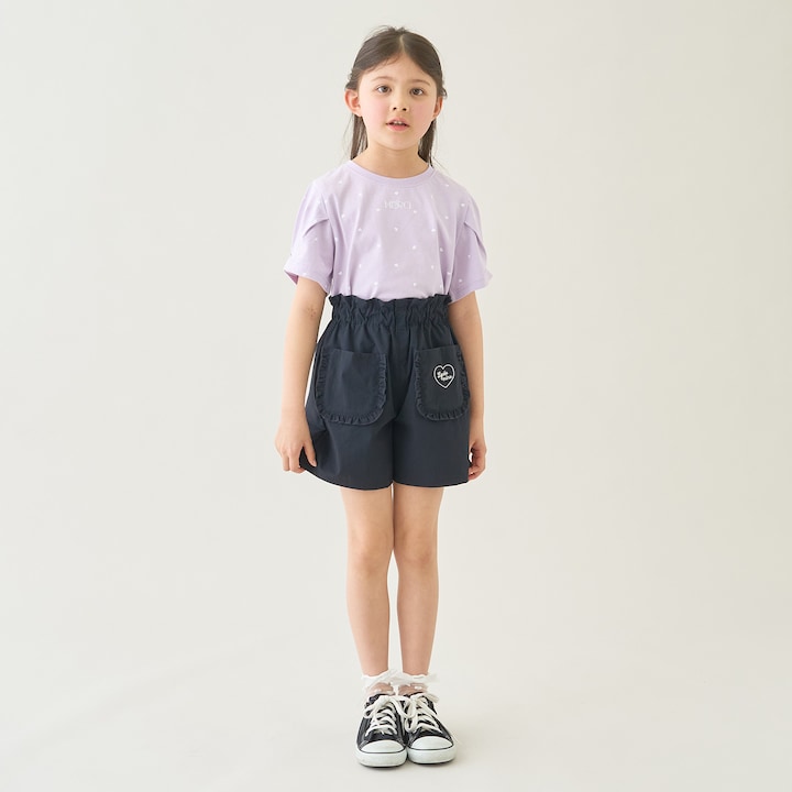 Japanese children's clothing Ly# mine tank top and shorts set 100-150cm girls summer TOPS PANTS 