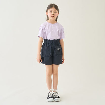 Japanese children's clothing Ly# mine tank top and shorts set 100-150cm girls summer TOPS PANTS 