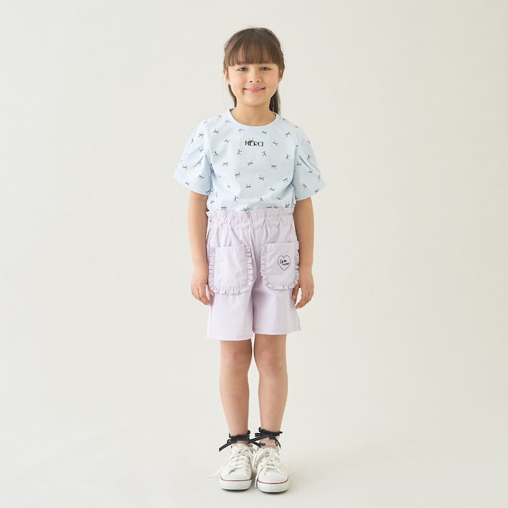 Japanese children's clothing Ly# mine tank top and shorts set 100-150cm girls summer TOPS PANTS 
