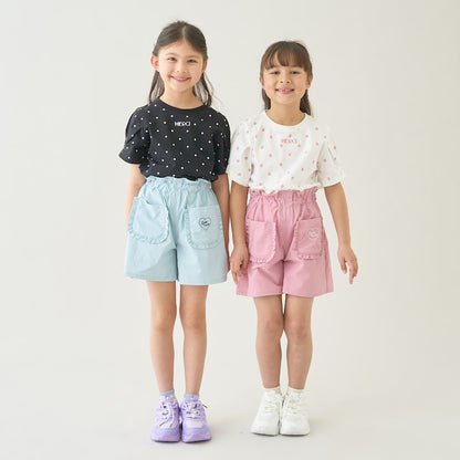 Japanese children's clothing Ly# mine tank top and shorts set 100-150cm girls summer TOPS PANTS 