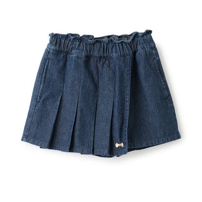 日本童裝 Ly# mine 牛仔百摺裙褲 100-150cm 女童款 PANTS