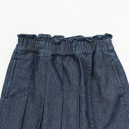 日本童裝 Ly# mine 牛仔百摺裙褲 100-150cm 女童款 PANTS