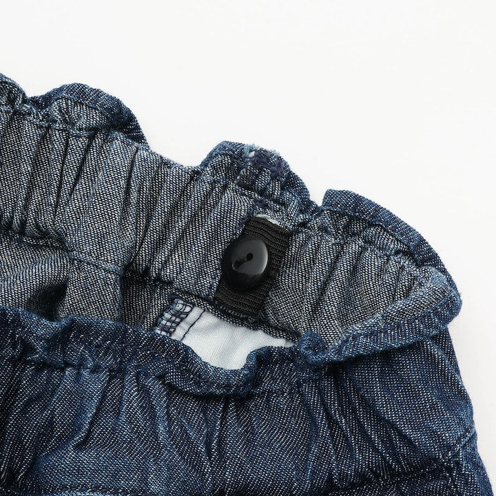 日本童裝 Ly# mine 牛仔百摺裙褲 100-150cm 女童款 PANTS