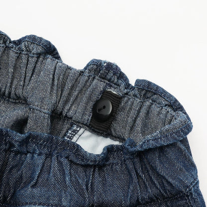 日本童裝 Ly# mine 牛仔百摺裙褲 100-150cm 女童款 PANTS