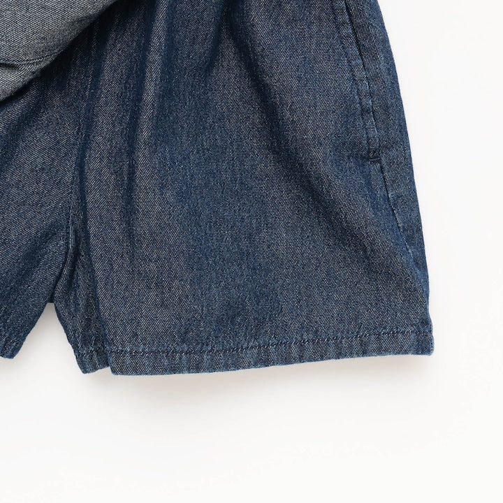 日本童裝 Ly# mine 牛仔百摺裙褲 100-150cm 女童款 PANTS
