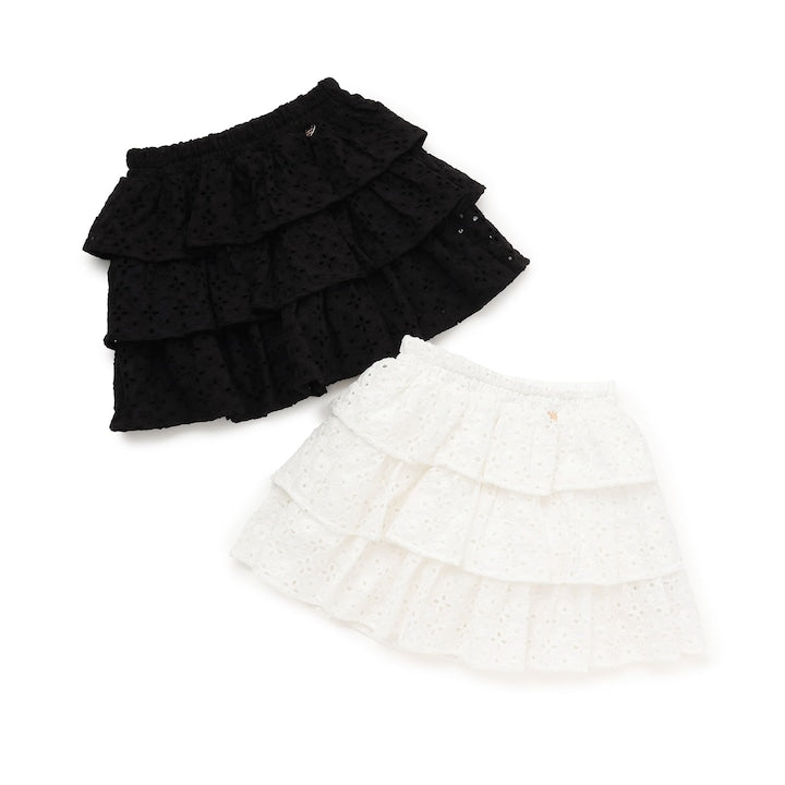 日本童裝 Ly# mine 棉質蕾絲層疊蛋糕裙 100-150cm 女童款 SKIRTS