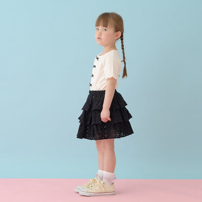 日本童裝 Ly# mine 棉質蕾絲層疊蛋糕裙 100-150cm 女童款 SKIRTS