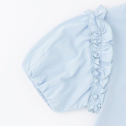 日本童裝 Ly# mine x Disney 防UV 吸水速乾 【棉100％不易變形】Frozen印花上衣 100-140cm 女童款 夏季 TOPS
