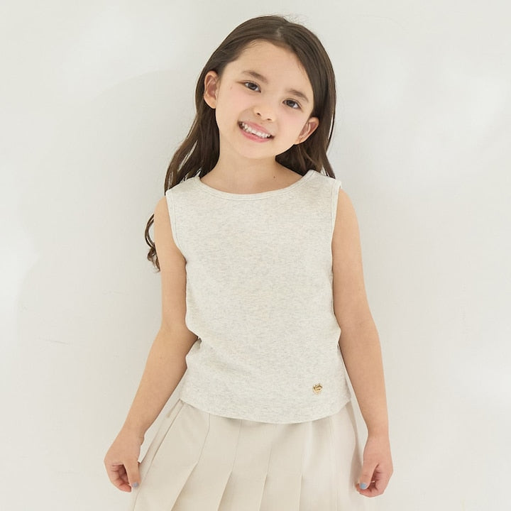 日本童裝 Ly# mine 2Way 前後兩著 刺繡蝴蝶結背心 100-150cm 女童款 夏季 TOPS