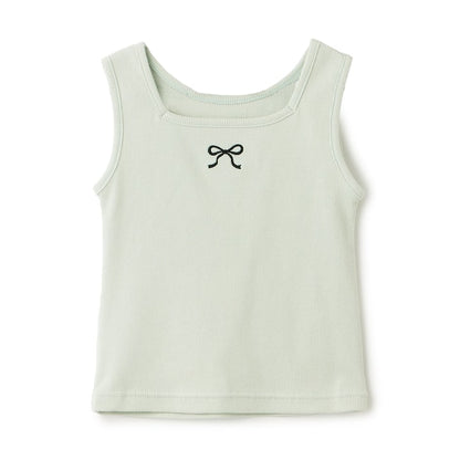 日本童裝 Ly# mine 2Way 前後兩著 刺繡蝴蝶結背心 100-150cm 女童款 夏季 TOPS