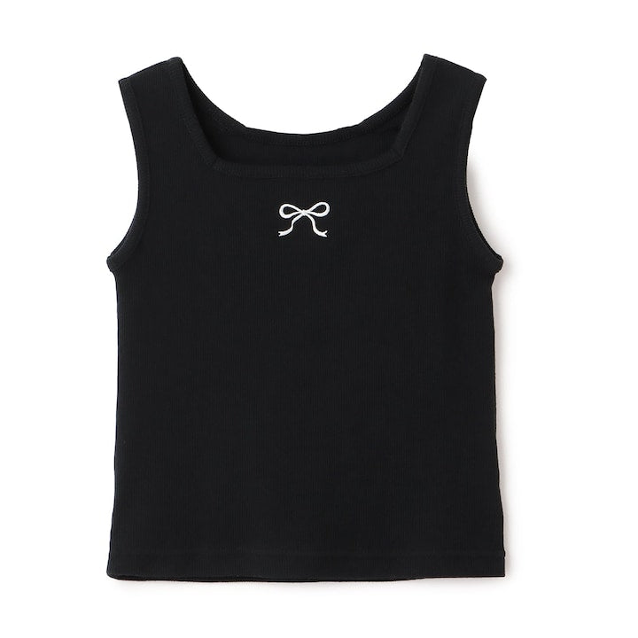 日本童裝 Ly# mine 2Way 前後兩著 刺繡蝴蝶結背心 100-150cm 女童款 夏季 TOPS