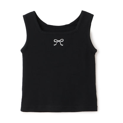 日本童裝 Ly# mine 2Way 前後兩著 刺繡蝴蝶結背心 100-150cm 女童款 夏季 TOPS