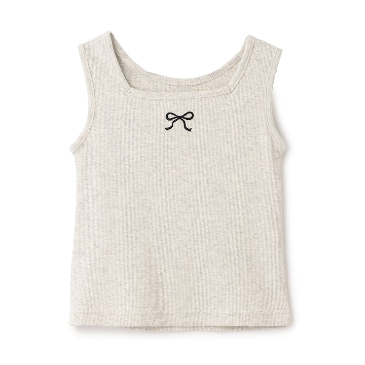 日本童裝 Ly# mine 2Way 前後兩著 刺繡蝴蝶結背心 100-150cm 女童款 夏季 TOPS