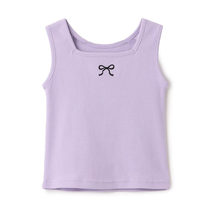 日本童裝 Ly# mine 2Way 前後兩著 刺繡蝴蝶結背心 100-150cm 女童款 夏季 TOPS