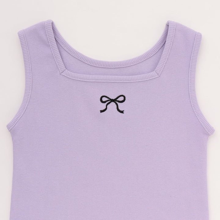 日本童裝 Ly# mine 2Way 前後兩著 刺繡蝴蝶結背心 100-150cm 女童款 夏季 TOPS