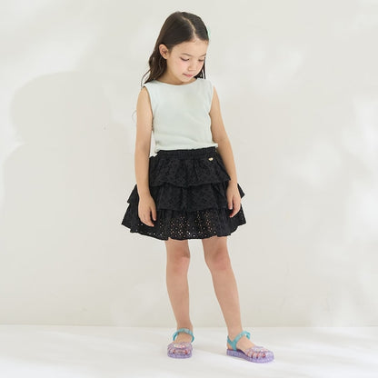 日本童裝 Ly# mine 2Way 前後兩著 刺繡蝴蝶結背心 100-150cm 女童款 夏季 TOPS