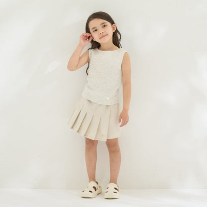 日本童裝 Ly# mine 2Way 前後兩著 刺繡蝴蝶結背心 100-150cm 女童款 夏季 TOPS
