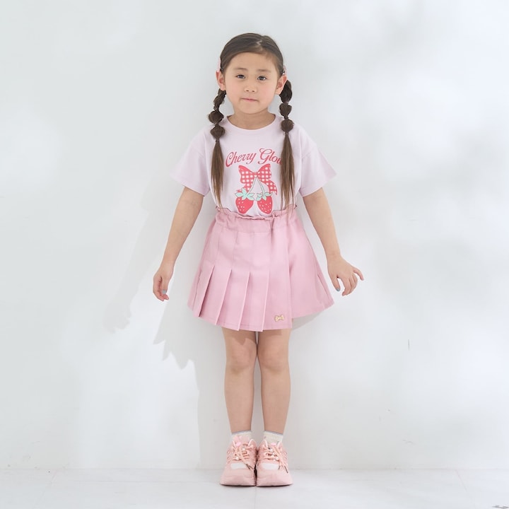 Japanese children's clothing Ly# mine tank top and shorts set 100-150cm girls summer TOPS PANTS 