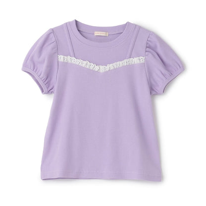 日本童裝 Ly# mine 假吊帶拼接蕾絲上衣 100-150cm 女童款 夏季 TOPS